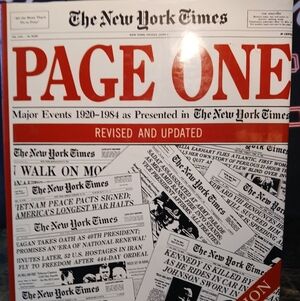 Collectible Page One 1920-84 by the New York Times The product is a collector